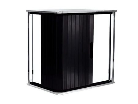 Shower Door Tambour Piano Black - sdtblack