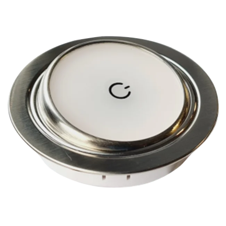 Nickel Adjustable Touch Downlight by Dimatec - 200S0202WNS