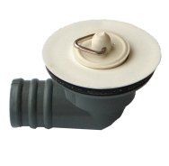 R/A S/waste Angledm White Top & Plug 2016101