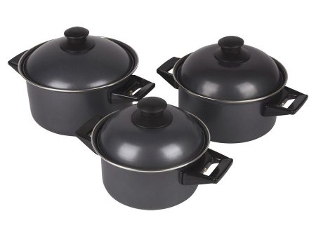 Cookware set - Rondo - 3 Pieces - Carbon steel - Bo-Camp - 2300320