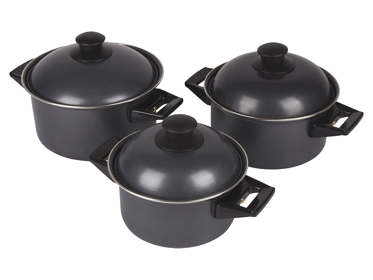 Cookware set - Rondo - 3 Pieces - Carbon steel - Bo-Camp - 2300320