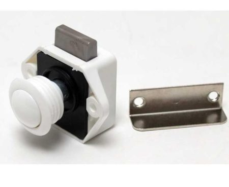 Push Lock Reimo-Mini White- White Button 5327431