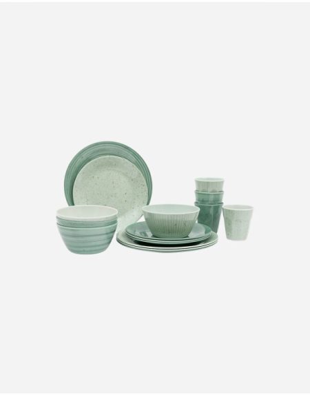 Tableware - Mix & Match - Melamine - 16 Pieces - Green - Bo-Camp - 6181383