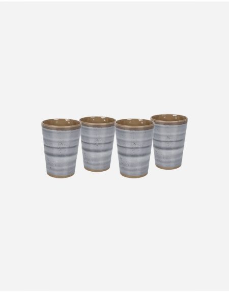 Cup - Halo - Melamine - 4 Pieces - Grey - Bo-Camp - 6181396