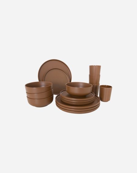 Industrial collection - Tableware - Patom - Melamine - 16 Pieces - Terra - Bo-Camp - 6181458