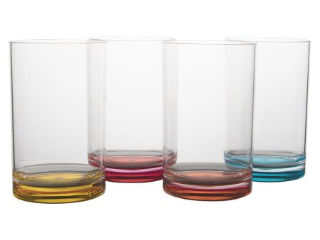 Colour Line - Water glass - Rainbow - 320 ml - 4 Pieces -Gimex - 6910180