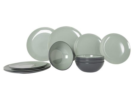 Vivid Line - Tableware - Green - 12 Pieces - Gimex - 6912130