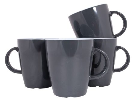 Vivid Line - Mug - Grey - 380 ml - 4 Pieces - Gimex - 6912192