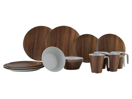 Nature Line - Tableware - Wood - 16 Pieces - Gimex - 6913100