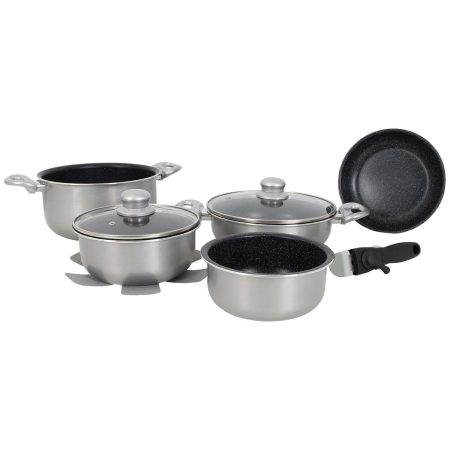 Cookware - Induction - Silver - 8 Pieces - Gimex - 6977227