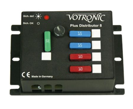 Votronic plus distributor 8 with cover to protect 6 circuits 810493