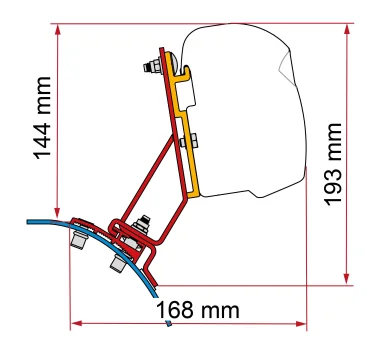 FIAMMA F43 270 PSA BRACKET - A0024212 / 98655A090