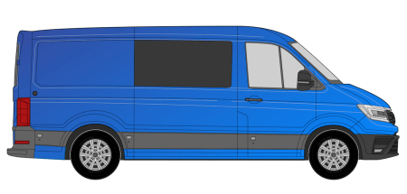 O/S/F Opening Window in Privacy Tint - VW Crafter/TGE 2017> MWB/LWB/LWB+ CRAF17RPFOLWB