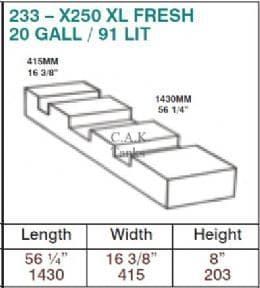 Ducato Boxer Relay XLWB X250 X290 Fresh Water Tank - 91 Litres - WHITE Filler