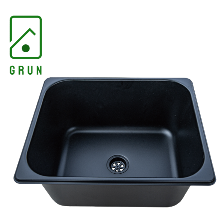 Black Stainless Steel Rectangular Sink - GR23150BK
