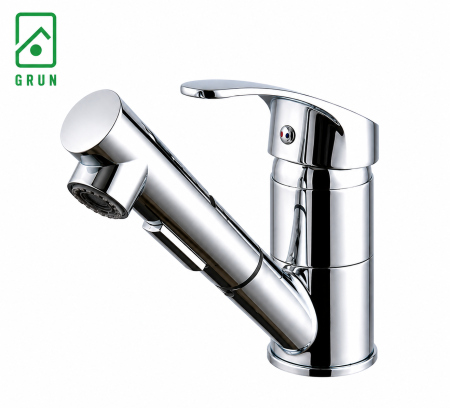 Faucet chrome plated Pull out type
