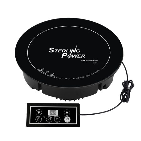 Induction Hob - 1000W Circular Mountable - Sterling Power - IH1L