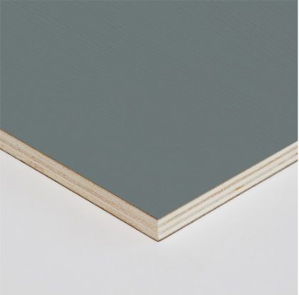 Monument Grey Woodgrain PVC 2/S 15mm Morlite Lightweight Furniture Ply - MOR114449