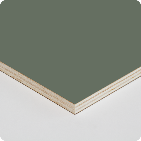LW Ply Smoke Green Matt PVC 2/S - 2500x1220x15mm - MOR118188
