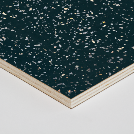 Gloss Black Spark 2440x1220x15mm Worktop Ply - Morland