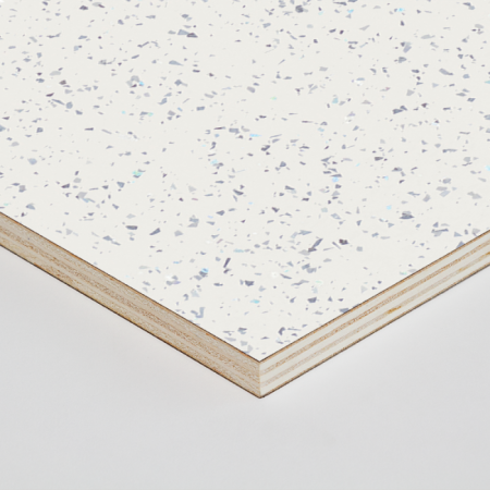 Gloss White Spark 2440x1220x15mm Worktop Board - Morland