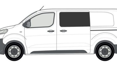 N/S/F Fixed Window in Privacy Tint - Peugeot Expert, Toyota Proace, Citroen Dispatch 2016 on - EXPE16LPFF