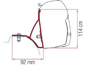 Fiamma F45S Adapter Kit for Renault Trafic >15/Opel Vivaro/Nissan Primastar/Fiat Talento QQ108228MI / 98655Z021
