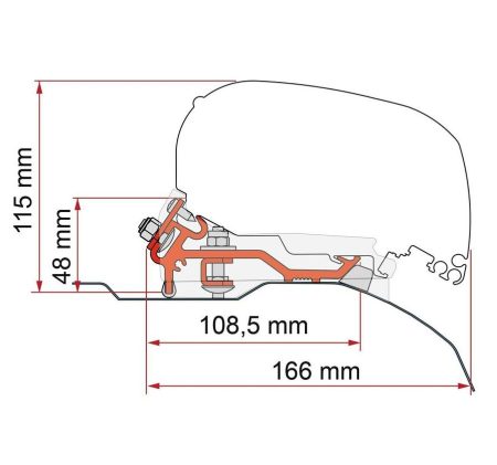 F80/F65 ADAPTER DUCATO H2 - L4 >06 98655Z148