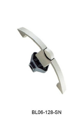 Satin nickel camber push lock BL06-128-SN