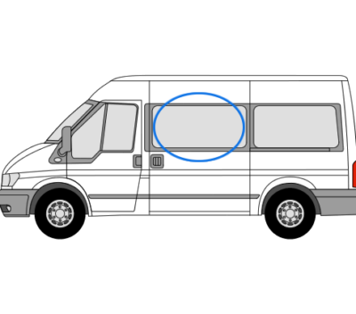 N/S/F Sliding Window in Privacy Tint - Ford Transit 2000-2013 MWB/LWB TRAN00LPFOLWB
