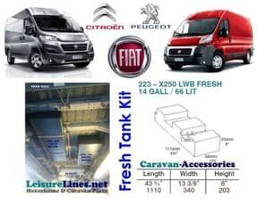 Fiat Ducato LWB 2006 on Underbody Fresh Water Tanks CAK-223FW